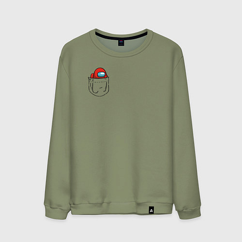 Мужской свитшот Among us / Авокадо – фото 1