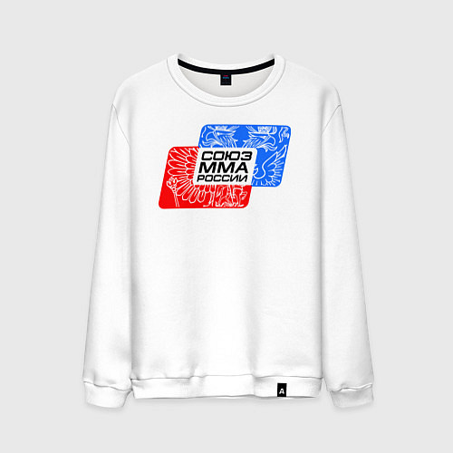 Мужской свитшот Союз MMA России / Белый – фото 1