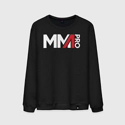 Свитшот хлопковый мужской MMA, цвет: черный