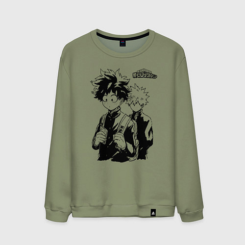 Мужской свитшот Моя геройская академия / Авокадо – фото 1