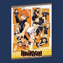Свитшот хлопковый мужской Haikyuu Haikyu Haikuu, цвет: тёмно-синий — фото 2