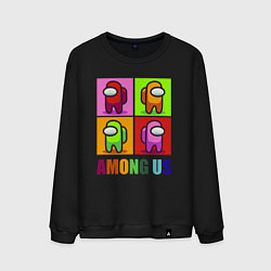 Мужской свитшот Among us rainbow