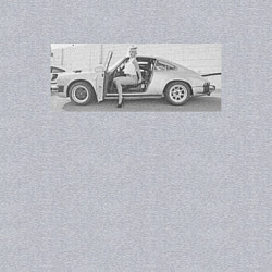 Свитшот хлопковый мужской Porshe, цвет: меланж — фото 2