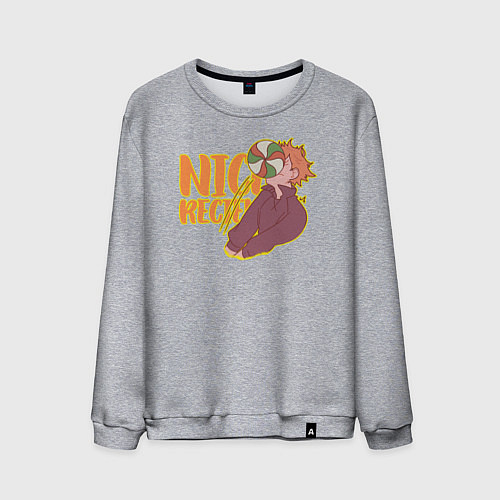 Мужской свитшот Nice recieve / Меланж – фото 1