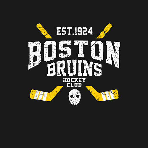 Мужской свитшот Бостон Брюинз / Черный – фото 3