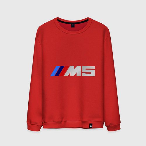 Мужской свитшот BMW M5 / Красный – фото 1