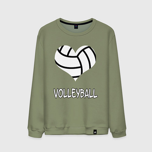 Мужской свитшот ВОЛЕЙБОЛ / Авокадо – фото 1