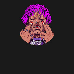 Свитшот хлопковый мужской Lil Uzi Vert, цвет: черный — фото 2