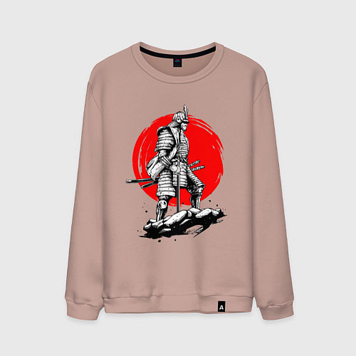 Мужской свитшот САМУРАЙ / Пыльно-розовый – фото 1