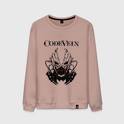 Свитшот хлопковый мужской CodeVein Z, цвет: пыльно-розовый
