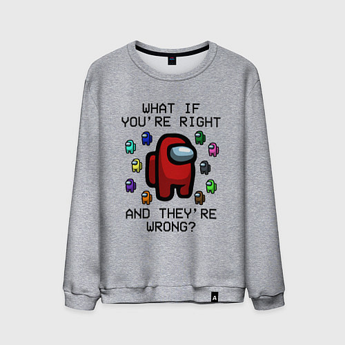 Мужской свитшот AMONG US - FARGO / Меланж – фото 1