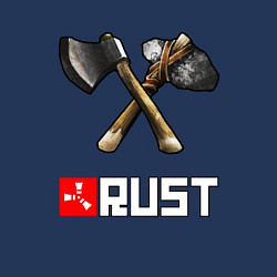Свитшот хлопковый мужской RUST, цвет: тёмно-синий — фото 2