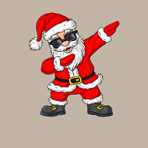 Мужской свитшот Dabing Santa / Миндальный – фото 3