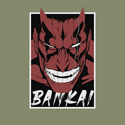 Свитшот хлопковый мужской Кенпачи Банкай, цвет: авокадо — фото 2