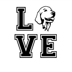 Свитшот хлопковый мужской Лабрадор, цвет: белый — фото 2