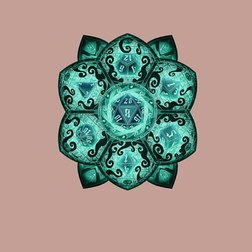 Мужской свитшот DnD Dices: Lovecraft / Пыльно-розовый – фото 3