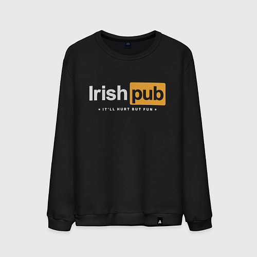 Мужской свитшот Irish Pub / Черный – фото 1