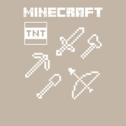 Свитшот хлопковый мужской Minecraft, цвет: миндальный — фото 2