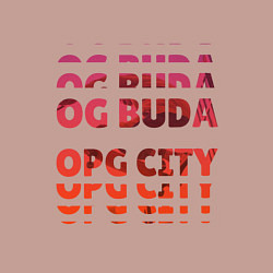 Свитшот хлопковый мужской OG Buda OPG City Strobe Effect, цвет: пыльно-розовый — фото 2