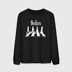 Свитшот хлопковый мужской The Beatles, цвет: черный