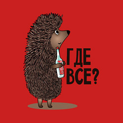 Свитшот хлопковый мужской Где все?, цвет: красный — фото 2