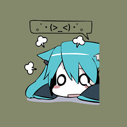 Свитшот хлопковый мужской Грусть, цвет: авокадо — фото 2