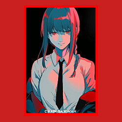 Свитшот хлопковый мужской Макима человек бензопила Red, цвет: красный — фото 2