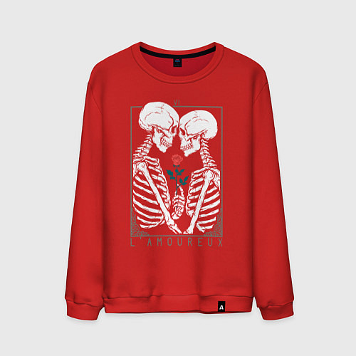 Мужской свитшот Love День святого Валентина / Красный – фото 1