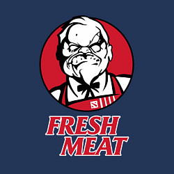 Свитшот хлопковый мужской Pudge Dota Fresh Meat Пудж, цвет: тёмно-синий — фото 2