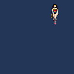 Свитшот хлопковый мужской Wonder Woman 8 bit, цвет: тёмно-синий — фото 2