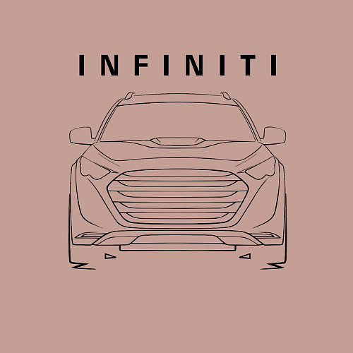 Мужской свитшот Infinity Инфинити спина / Пыльно-розовый – фото 3