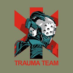 Свитшот хлопковый мужской TRAUMA TEAM Cyberpunk 2077, цвет: авокадо — фото 2