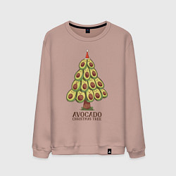 Мужской свитшот Avocado Christmas Tree