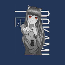 Свитшот хлопковый мужской Волчица и пряности, цвет: тёмно-синий — фото 2