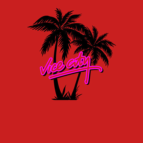 Мужской свитшот GTA Vice City / Красный – фото 3