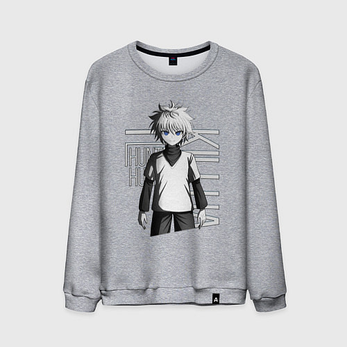 Мужской свитшот Киллуа Золдик / Меланж – фото 1
