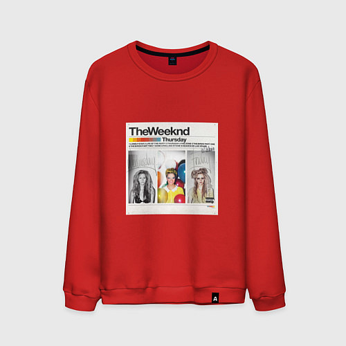 Мужской свитшот Thursday The Weeknd / Красный – фото 1