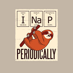 Свитшот хлопковый мужской I Nap Periodically, цвет: миндальный — фото 2