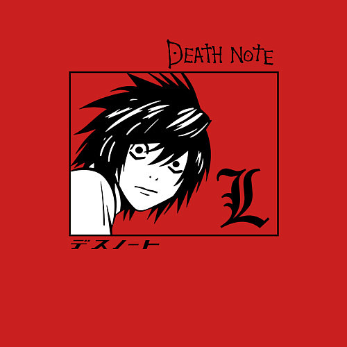 Мужской свитшот ТЕТРАДЬ СМЕРТИ / Красный – фото 3