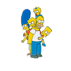 Свитшот хлопковый мужской Sipmpsons, цвет: белый — фото 2