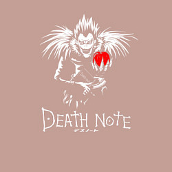 Свитшот хлопковый мужской DEATH NOTE ТЕТРАДЬ СМЕРТИ, цвет: пыльно-розовый — фото 2