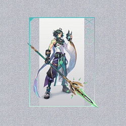 Свитшот хлопковый мужской Сяо в деле, цвет: меланж — фото 2