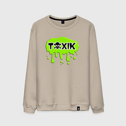 Свитшот хлопковый мужской Токсик toxik, цвет: миндальный