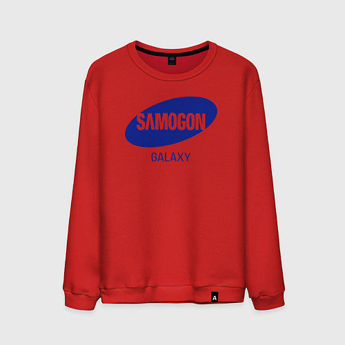 Мужской свитшот Samogon galaxy / Красный – фото 1