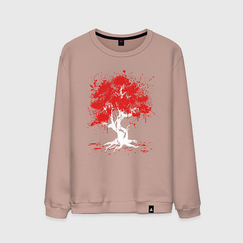 Мужской свитшот САКУРА SAKURA ВИШНЯ / Пыльно-розовый – фото 1