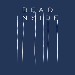 Свитшот хлопковый мужской DEAD INSIDE, цвет: тёмно-синий — фото 2