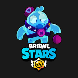 Свитшот хлопковый мужской Сквик Squeak Brawl Stars, цвет: черный — фото 2