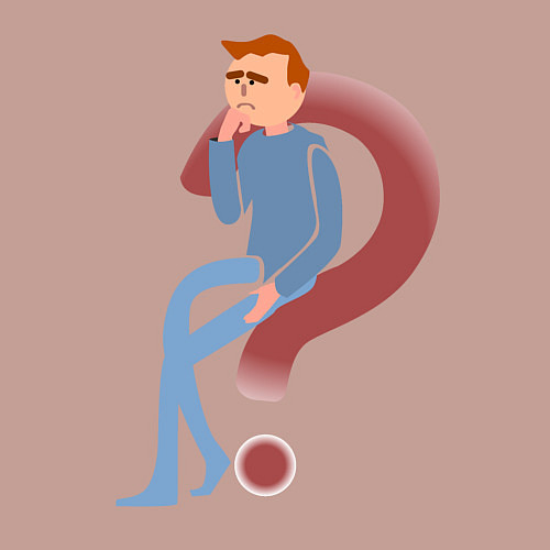 Мужской свитшот Думающий о смысле бытия / Пыльно-розовый – фото 3