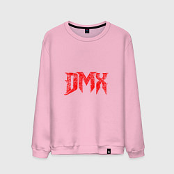 Свитшот хлопковый мужской Рэпер DMX логотип logo, цвет: светло-розовый