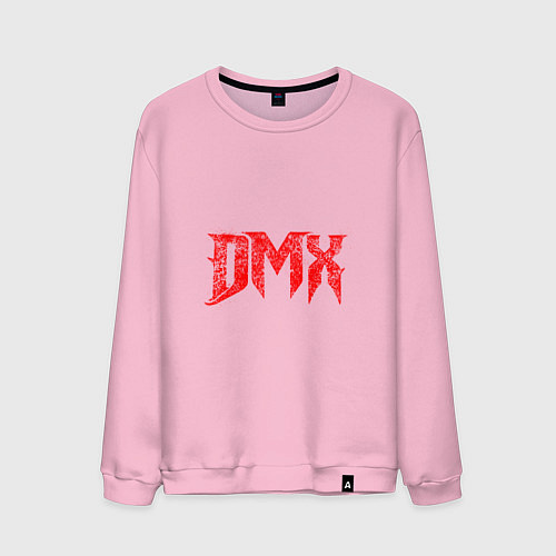 Мужской свитшот Рэпер DMX логотип logo / Светло-розовый – фото 1